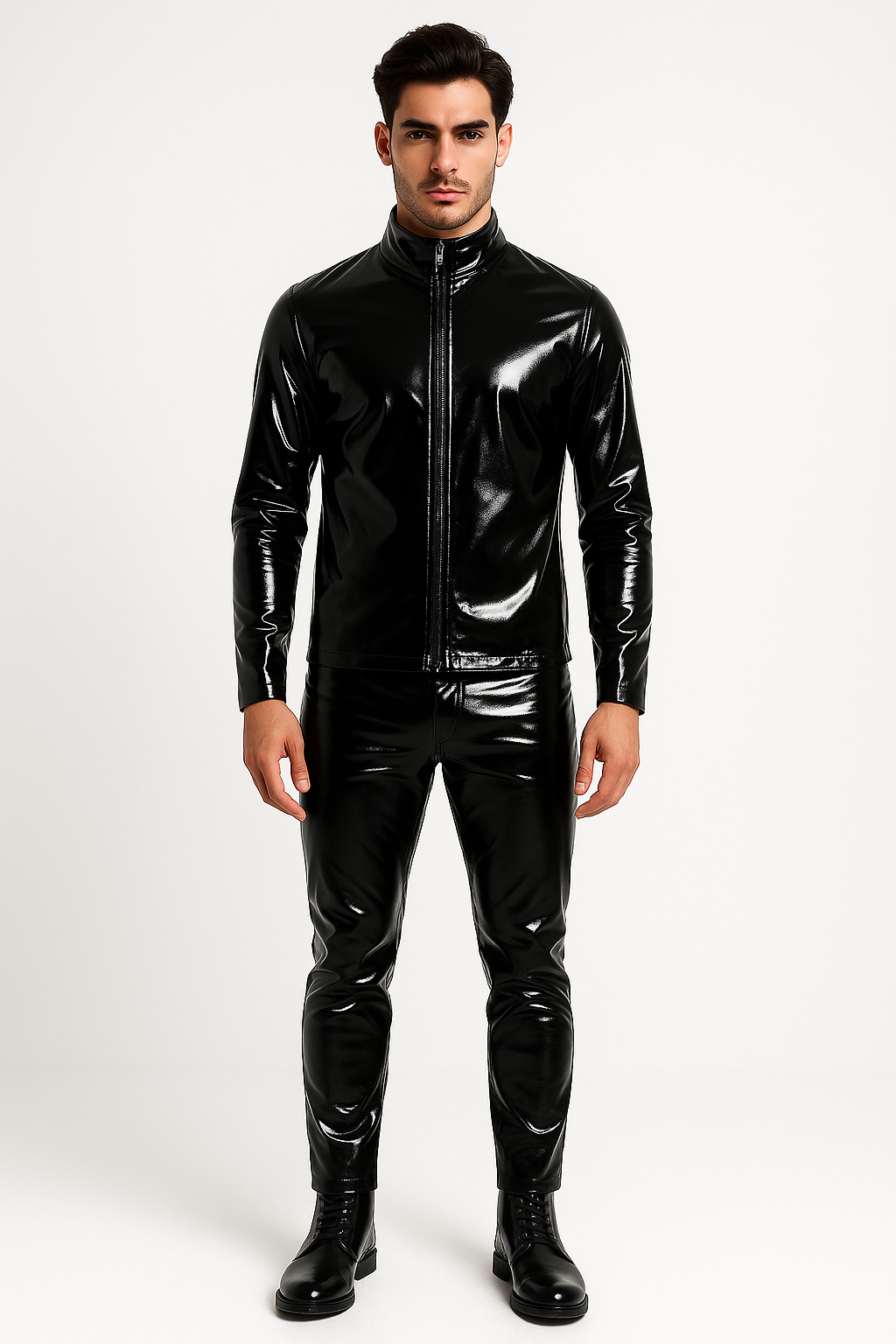 BLACK MASTER LATEX PANTS