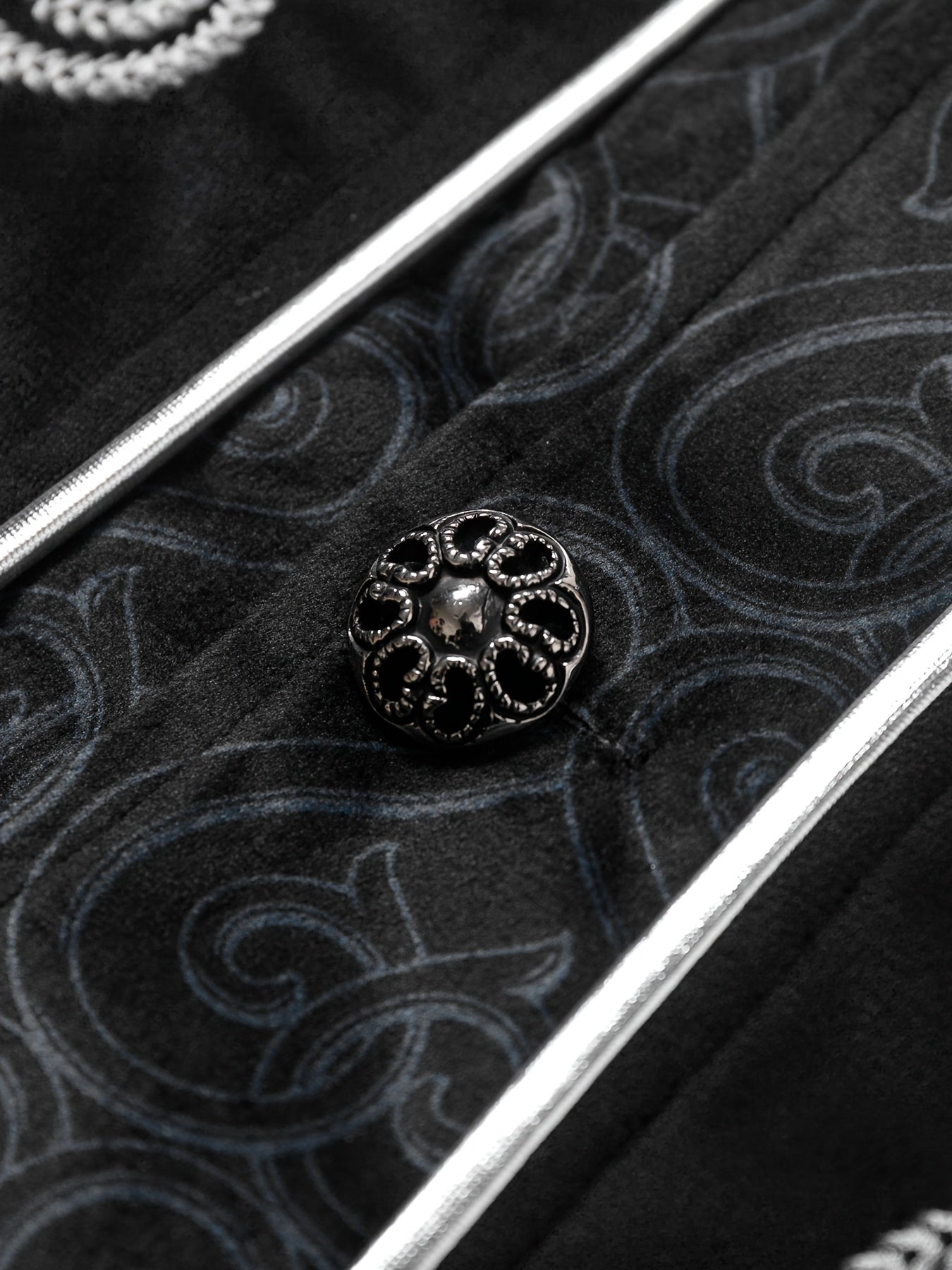 Medieval Velvet Embroidery Coat