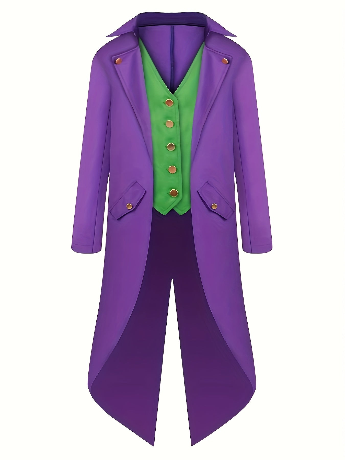 Villain Costume Coat with Vest