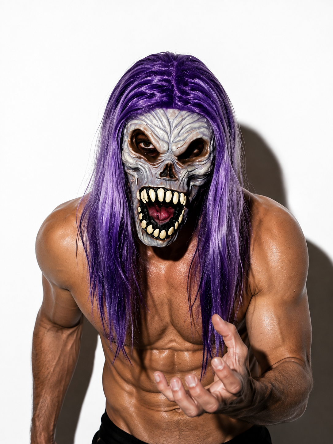 Purple Reaper Latex Mask
