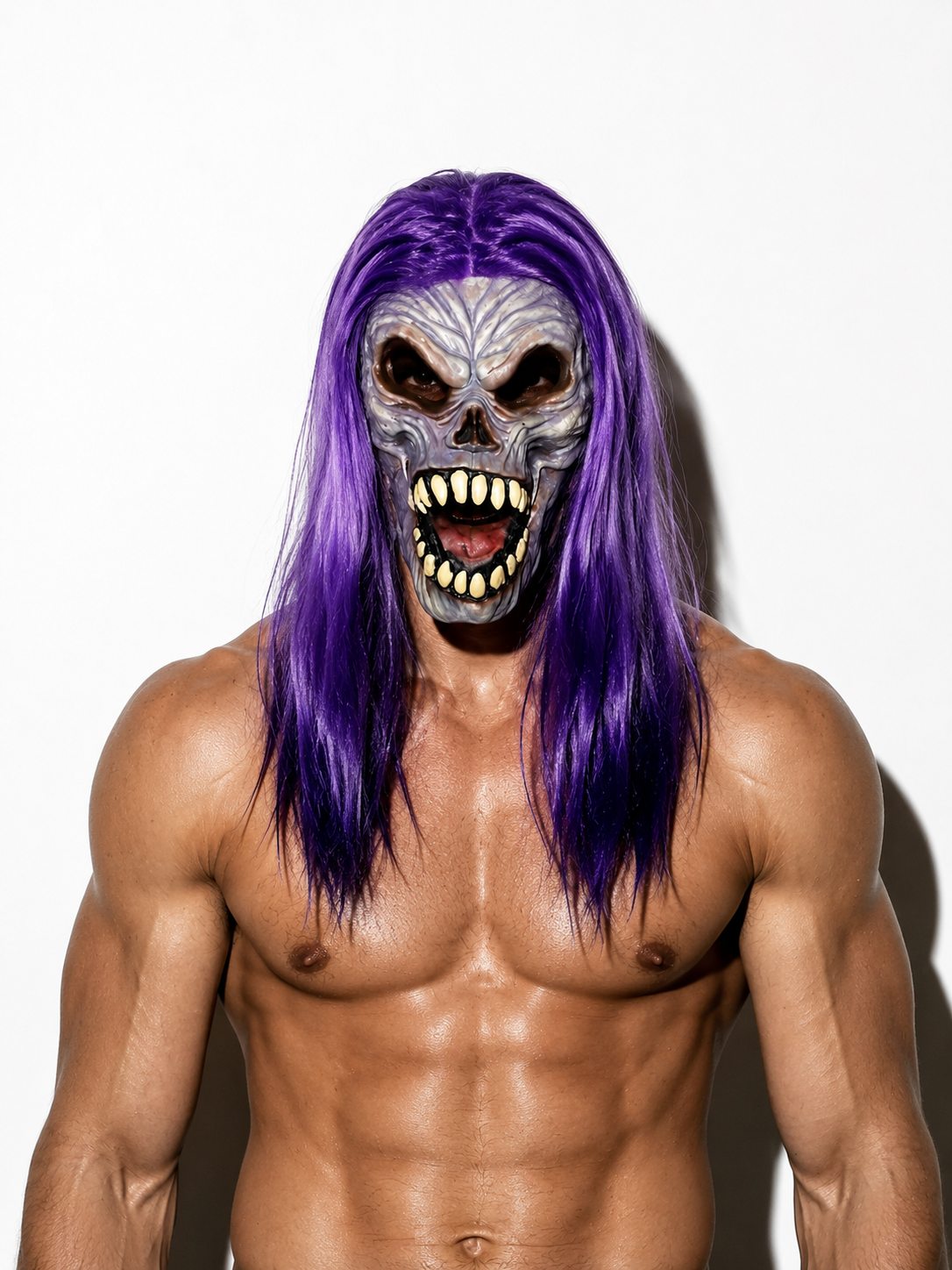 Purple Reaper Latex Mask