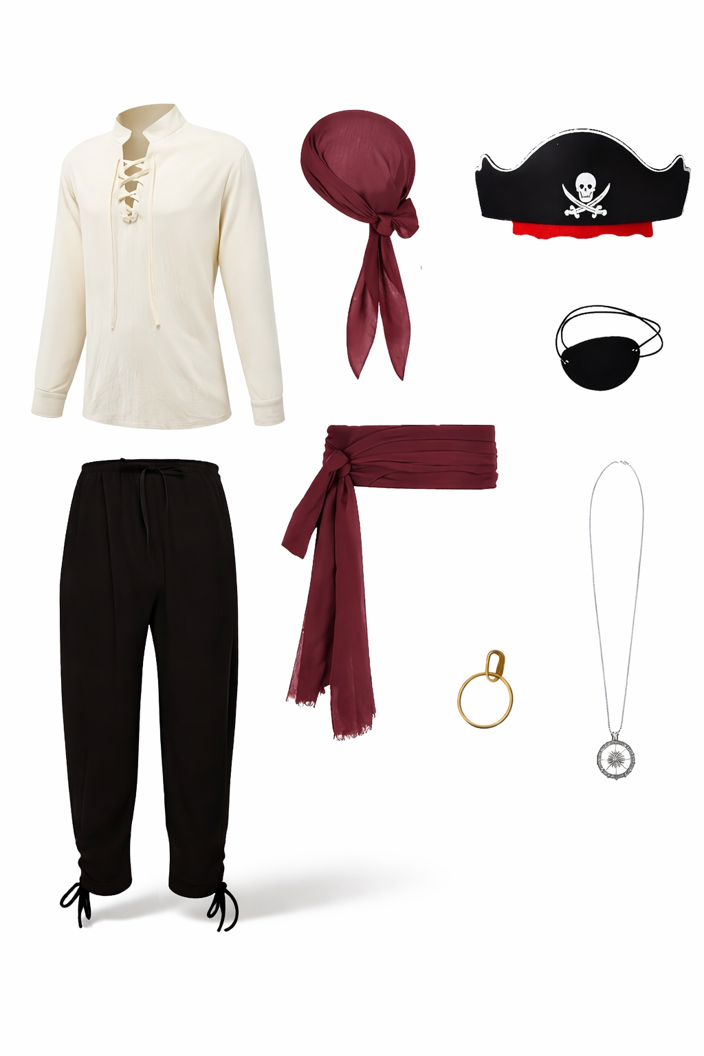 Captain Pirate Costume Set