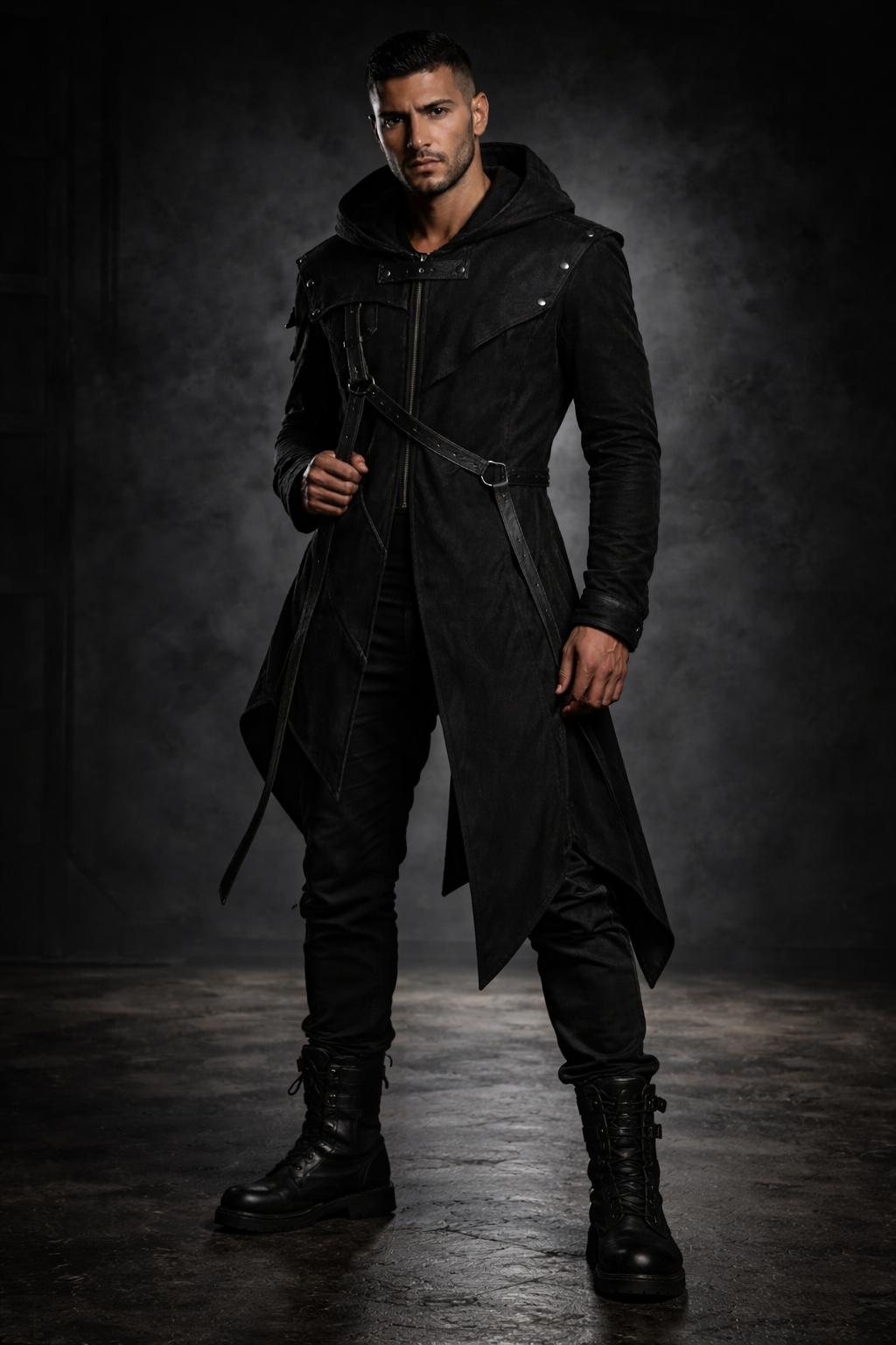Gothic Warrior Hooded Coat