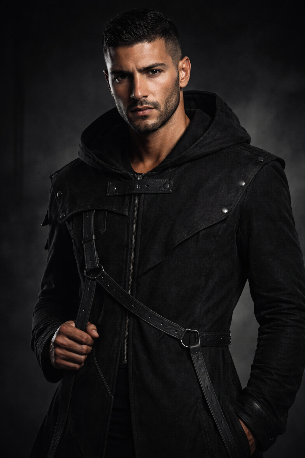 Gothic Warrior Hooded Coat