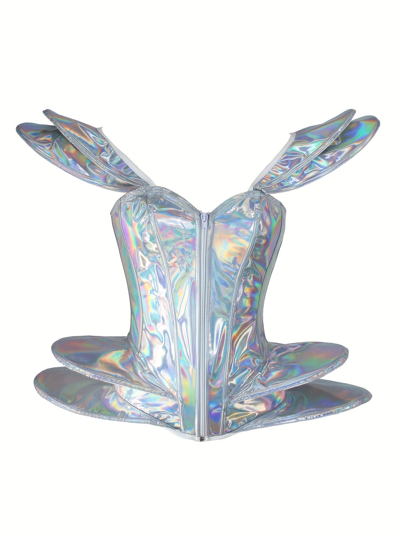 Holographic Rave Corset