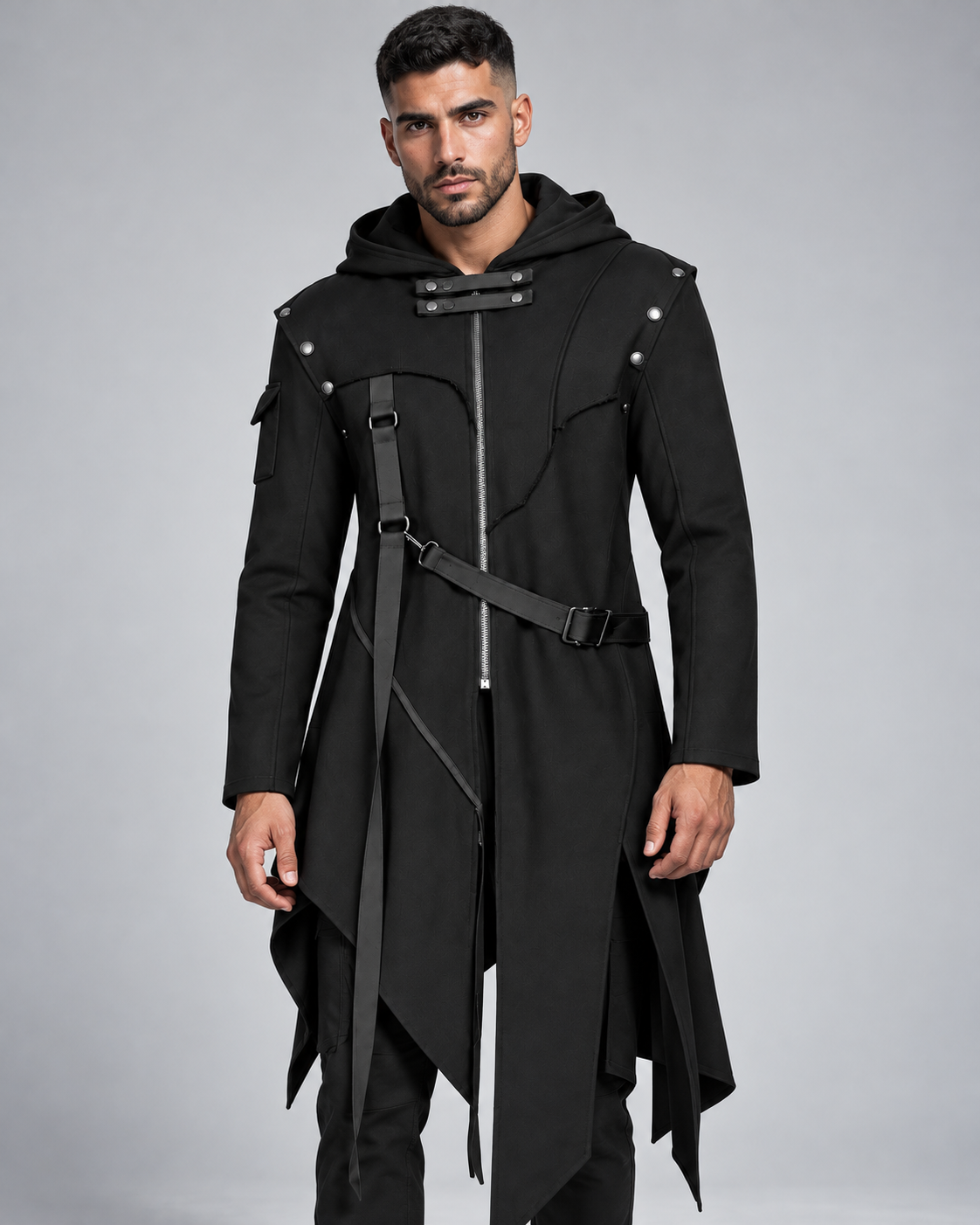 Gothic Warrior Hooded Coat