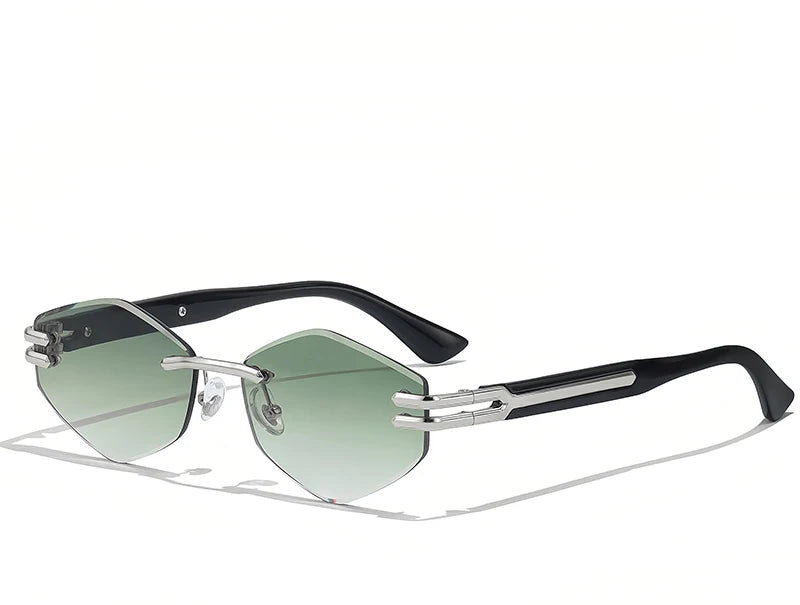 Sunglasses with gradient lenses on a white background, featuring the Caterside brand.
