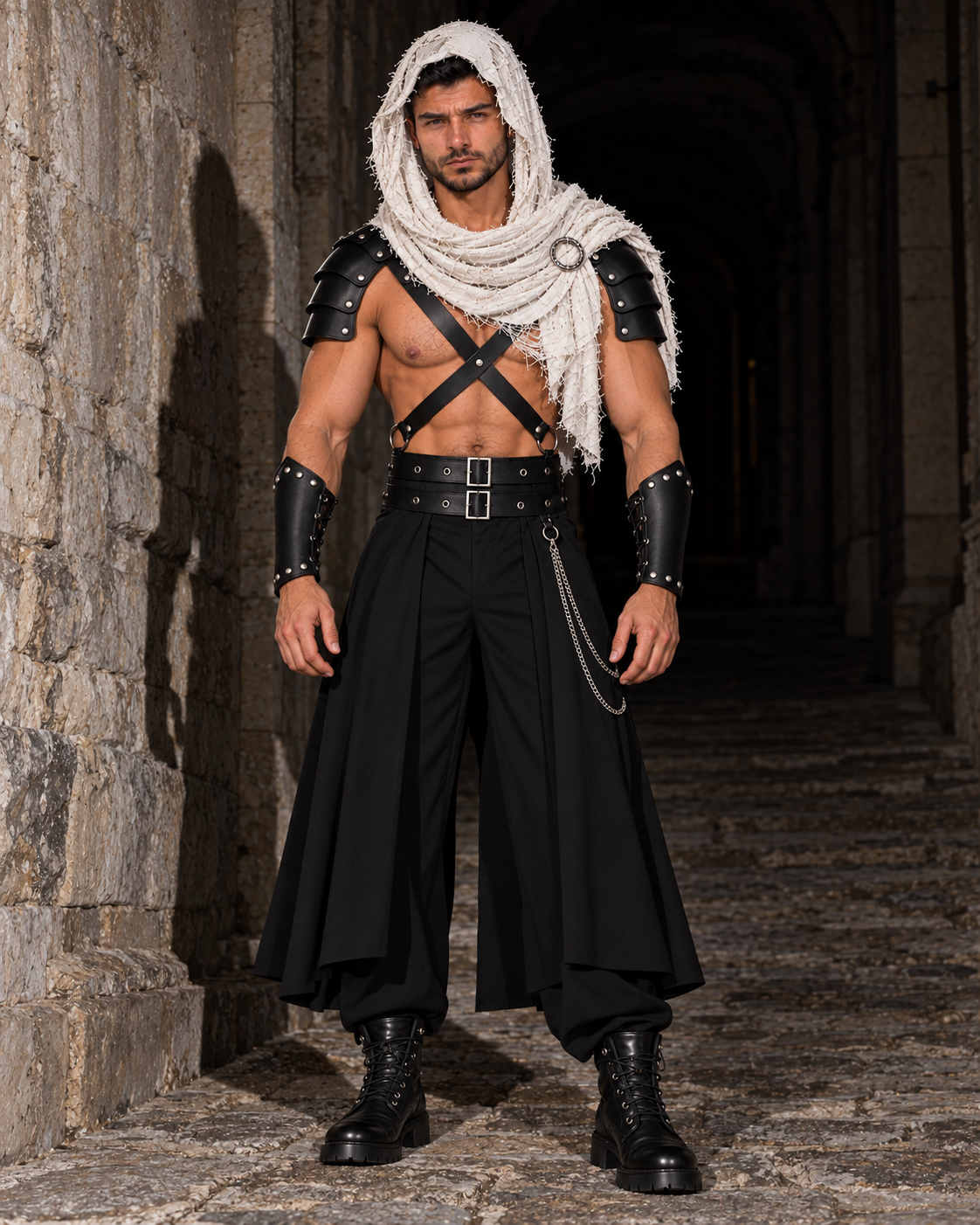IVORY WARLORD Costume Set