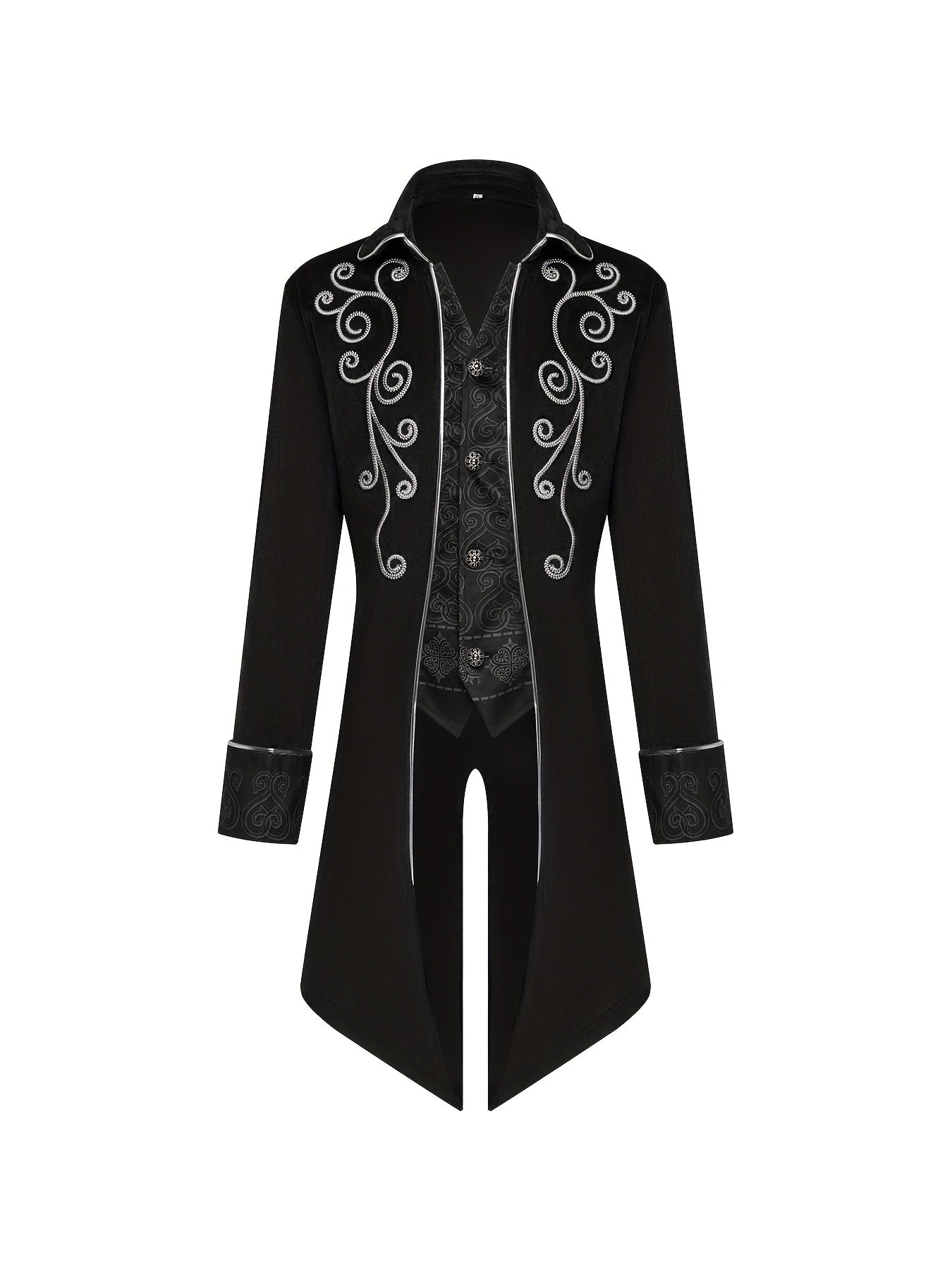 Medieval Velvet Embroidery Coat