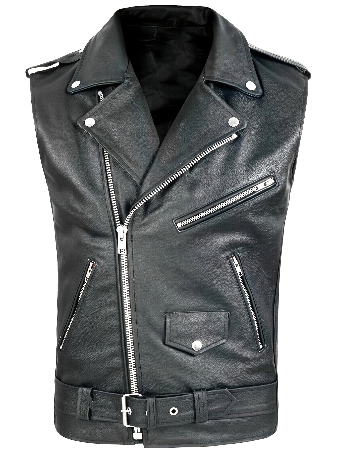 Biker Leather Vest