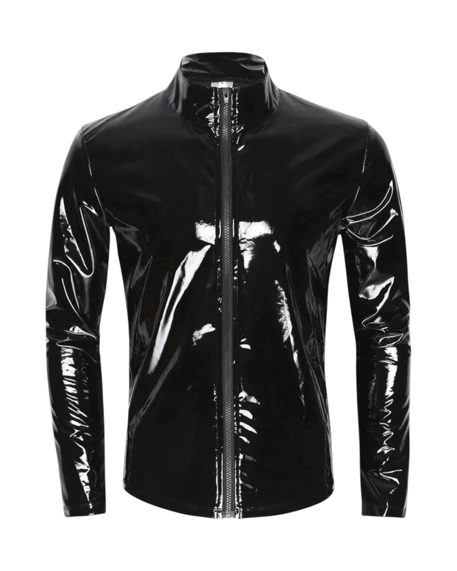 BLACK MASTER LATEX JACKET