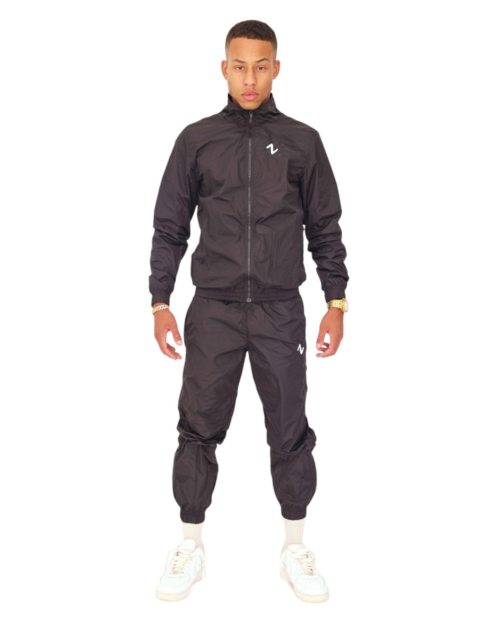 BLACK CODE NYLON TRACKSUIT | THEMASTER